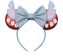 CLGIFT Rose gold Minnie Ears,Pick your color, Iridescent Minnie Ears, Silver gold blue minnie ears, Rainbow Sparkle Mouse Ears,Classic Red Sequin Minnie Ears (Lilo & Stitch) CLGIFT Store
