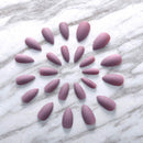 Asooll 24PCS Ballerina Matte Press on Nails Pink Fashion Long Oval False Nails Artificial Acrylic Full Cover Party Fake Nail Patches for Women and Girls Asooll
