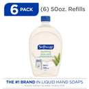 Softsoap - US05264A SOFTSOAP Liquid Hand Soap Refill, Soothing Aloe Vera, 50 Ounce Bottle, Bathroom Soap, Bulk Soap, Moisturizing Hand Soap, Premium Scented Hand Soap (Pack of 6) Softsoap