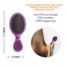 Wet Brush Hair Brush Liquid Kitty Glitter And Holographic Confetti Mini Detangler, Protects Against Split Ends and Breakage - Kitty Glitter Wet Brush