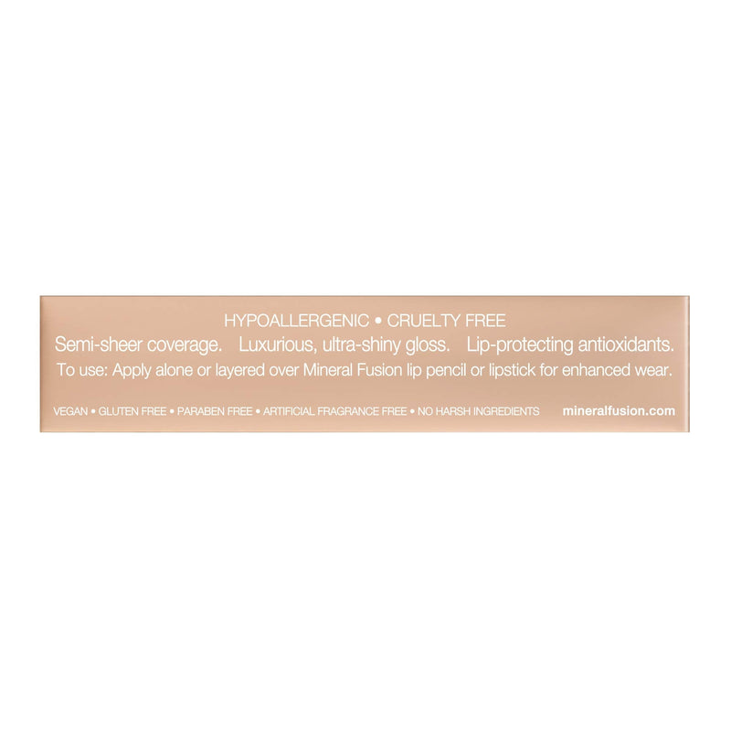Mineral Fusion Lip Gloss, Vixen, 0.135 Ounce Mineral Fusion