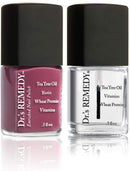 Dr.'s Remedy Enriched Nail Polish, Brave Berry With Base Coat Set 0.5 Fluid Oz Each Dr.'s Remedy