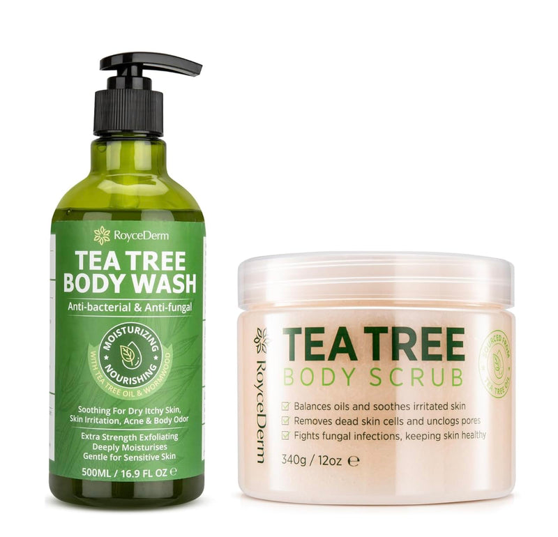 Roycederm Tea Tree Body Care Duo – Deep Cleansing & Antifungal Protection Infinity Warehouse