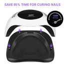 UV LED Nail Lamp Easkep - 120W Gel Nail Polish UV Light for Nail Dryer Curing Lamp Faster 4 Timer Setting Professional Portable Handle for Fingernail and Toenail Auto Sensor Nail Machine (120W) Easkep
