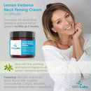 Lemon Verbena Neck Firming Cream – Tightening & Lifting Moisturizer for Loose, Wrinkled or Sagging Skin on Neck, Decollete & Chest – Best to Prevent Turkey/Crepe Neck – 2 fl oz QRxLabs
