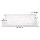 PANA Nail Drill Bit Holder Stand Display Organizer- Dust Proof Storage Container Box Case Tools for Home Use or Nail Salon - (12 Holes, Rectangle (Clear)) PANA