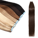 40 PCS Tape In Human Hair Extensions Seamless Skin Weft Invisible Hair Extensions Double Side Tape Hightlight Balayage Long Silk Straight For Women (24'',100g/40pcs,
