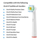 Replacement Brush Heads Compatible with Oral-B-Braun– Floss Action - Pack of 4 Generic Electric Toothbrush Replacement Heads GRANDIOSI