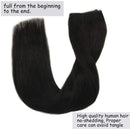 GOO GOO Human Hair Extensions Natural Black Halo Hair Extensions 18 Inch 80g Flip in Straight Hidden Crown Wire Extensions Transparent Fish Line Invisible Hairpiece GOO GOO Store