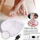 86PCS Portable USB Electric Nail Drill Set Polish Pen File Kit, 48W UV LED Nail Lamp Gel Manicure Dryer Lamp, Acrylic Nail 3D Art Drill Dryer Manicure Supplies, Nail Files Tool Polish Decorating WEPSEN