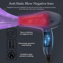 Professional Ceramic Tourmaline Hair Dryer 1875 Watt Fast Dry Low Noise Lightweight Blow Dryer Pro Powerful Salon Ionic Dryers with Diffuser and Concentrator Nozzle Attachments JINRI