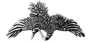 Crane Hair Clip, Small Hand Crafted Metal Barrette Made in the USA with a 60mm Imported French Clip by Oberon Design Oberon Design