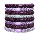 L. Erickson Grab & Go Ponytail Holders, Royal, Set of Eight - Exceptionally Secure with Gentle Hold unp