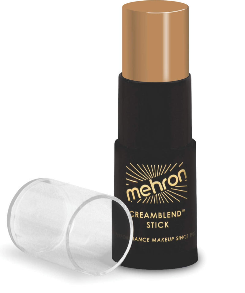Mehron Makeup CreamBlend Stick - Foundation (.75 oz) (MEDIUM DARK OLIVE) Mehron