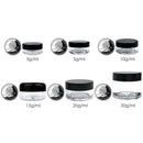 Beauticom 24 Pieces 7G/7ML (0.25oz) WHITE Sturdy Thick Double Wall Plastic Container Jar with Foam Lined Lid for Scrubs, Oils, Salves, Creams, Lotions - BPA Free (Quantity: 24 Pieces) Beauticom