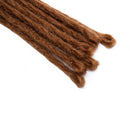 20" Dreadlock Extension Ombre For Hip-Hop Synthetic Heat Resistant Faux Locs Dread Reggae Extension Twist Braiding Faux Locs Crochet For Man Women (15strands/3packs,light auburn) S-noilite