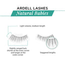 Ardell False Lashes, Natural Babies Black x 4 pairs Ardell