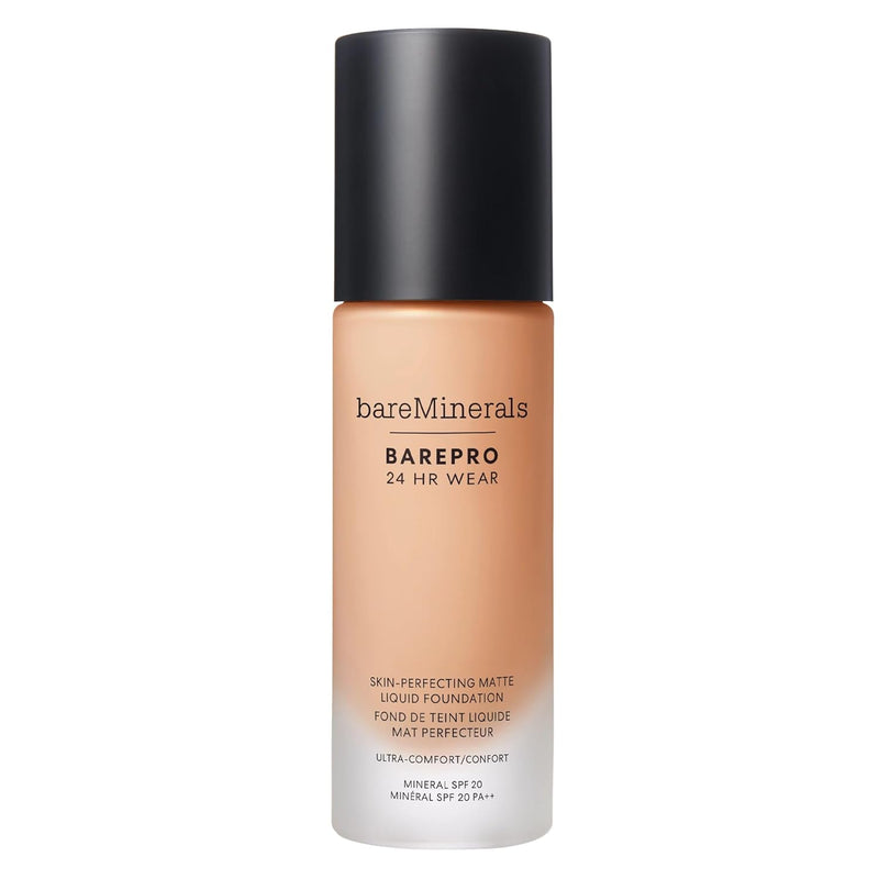 bareMinerals Barepro Performance Wear Liquid Foundation SPF 20, Breathable Makeup for Face, Full Coverage, 24HR Wear, Natural Matte Finish, Vegan Infinity Warehouse