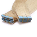 40 Pieces 100g Rooted Tape In Hair Extensions Human Hair Invisible Seamless Skin Weft Highlight Double Side Tape Remy Human Hair Extensions Balayage Long Straight For Women (24'',