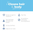 Mustela Baby Gentle Cleansing Gel - Baby Hair & Body Wash - with Natural Avocado fortified with Vitamin B5 - Biodegradable Formula & Tear-Free – 16.90 fl. oz. Mustela