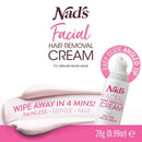 Nad's Facial Hair Removal Cream - Gentle & Soothing Hair Removal For Women - Sensitive Depilatory Cream For Delicate Face Areas, 0.99 Oz (4446) Nad's