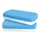 Maryton Glass Pumice Stone for Feet, Callus Remover and Foot scrubber & Pedicure Exfoliator Tool Pack of 2 MARYTON