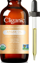Cliganic Carrier Oils Duo: Organic Jojoba Oil and Organic Argan Oil Cliganic