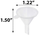 1 oz / 30 ml Clear Glass Boston Round Bottle with Black Treatment Pump (24 Pack) + Funnel JUVITUS Store