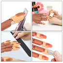Practice Hand for Acrylic Nails, Adjustable Fake Mannequin Hands for Nails Practice, Flexible Movable Nail Tools Kits Practice Hand with Nail File, Clipper and 100pcs Coffin Nail Tips Deciniee