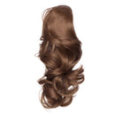 Light Brown 12” Short Curly Claw Ponytail Hair Extension Fluffy Body Wave Pony Tail Clip In On Hairpiece With Claw/Jaw Big Wave One Piece Synthetic Heat Resistant Hair Women Trendy (Light Brown) S-noilite