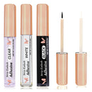 CMNRO Eyelash Glue Lash Glue Waterproof Lash Glue for False Lashes Super Strong Hold Eyelash Adhesive Latex-Free Safe on Skin Suitable for Sensitive Eyes 0.176oz (3pcs, Black+Clear+White) CMNRO