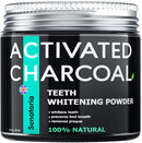 Activated Charcoal Teeth Whitening Powder – Coconut Teeth Whitener – Effective Remover Tooth Stains for a Healthier Whiter Smile - Product of UK by Sunatoria - Improved Formula - Charcoal Teeth White SUNATORIA