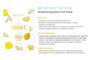 FaceTory Be Bright Be You Vitamin C Brightening Foil Mask - Moisturizing, Revitalizing, and Brightening (Pack of 10) FACETORY