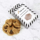 Bella Hair Messy Bun Scrunchie Human Hair Piece, Elastic Chignon Extension for Women Instant Hair Up-do (