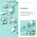 Wedding Headband Silver Hair Vines Bridal Crystal Headpiece Hair Accessories Jewelry for Brides and Bridesmaids Asooll