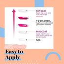 Beetles Nude Gel Nail Polish Kit with UV LED Light and Base Gel Top Coat Starter Kit, Soak Off Popular Nude Gel Polish Set with Nail Lamp Nail File for DIY Home Manicure Gift for Women beetles Gel Polish