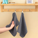 SINLAND Premium Microfiber Washcloth Makeup Remover Cloth Waffle Weave Facial Cleansing Cloth Face cloth and Body Cloths 6 Pack 13 Inch x 13 Inch Grey SINLAND
