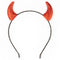 FUNCREDIBLE Red Devil Horns Headband | Glitter Devil Ears Headband | Devil Costume Accessory | Halloween Fancy Cosplay Outfit Accessories for Women, Men and Kids (Red) Funcredible