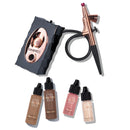 Luminess Air Icon Makeup Airbrush System and 4-Piece Foundation Starter Kit, Fair Coverage - Quick, Easy & Long Lasting Application - Includes Silk 4-In-1 Foundation, Highlighter & Blush Infinity Warehouse