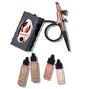 Luminess Air Icon Makeup Airbrush System and 4-Piece Foundation Starter Kit, Fair Coverage - Quick, Easy & Long Lasting Application - Includes Silk 4-In-1 Foundation, Highlighter & Blush Infinity Warehouse