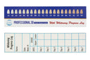 6 Pack Professional 3D Teeth Shade Guide with Whitening Daily Progress Log by Accu White (6 Pack, 6 Week Supplies) Accu White