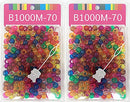 Crispy Collection Glitter Color Plastic Beads For Braid Hair Two Pack Tara Toys