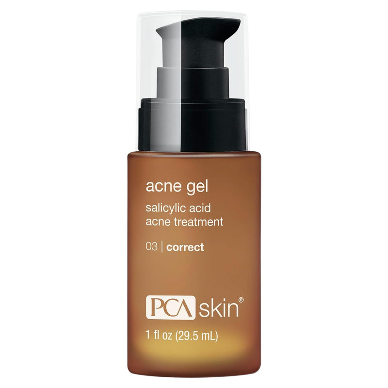 PCA SKIN Acne Gel, Acne Spot Treatment, 2% Salicylic Acid Serum, Anti Acne Serum, Evens Skin Tone, 1 fl oz Pump
