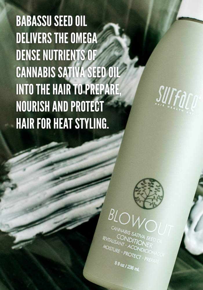 Surface Hair Blowout Shampoo/Conditioner Bundle for Women and Men - Organic Conditioner with Babassu Oil - Premium Volumizing Hair Products Surface Hair