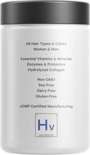 Codeage Hair Vitamins 10000 mcg Biotin, Keratin, Collagen, Vitamin A, B12, C, D3, E, Zinc, Turmeric, Probiotics, Enzymes, Inositol - Hair Care Support - Healthy Hair Supplement Pills - 2 Pack Infinity Warehouse