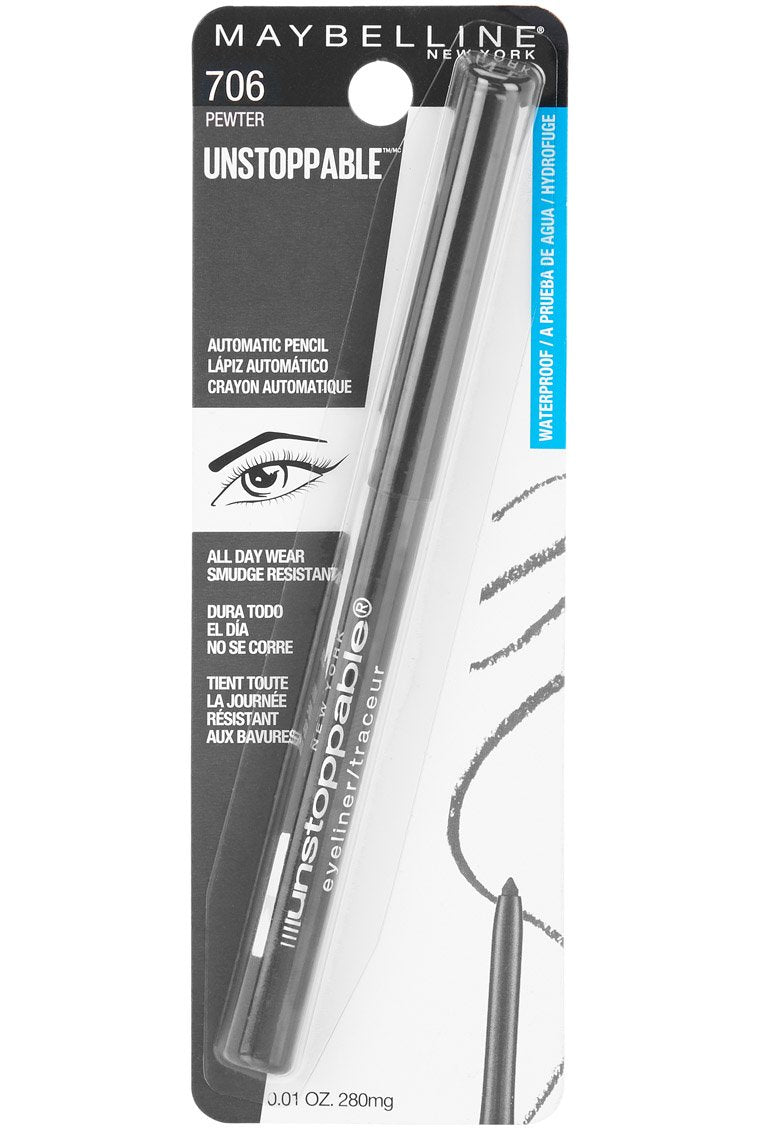 Maybelline Unstoppable Eyeliner, Pewter, 0.01 oz. Maybelline New York