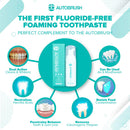 AutoBrush Original Mint Foaming Toothpaste - Travel Friendly, Anti-cavity (Three Pack) AutoBrush