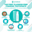 AutoBrush Original Mint Foaming Toothpaste - Travel Friendly, Anti-cavity (Three Pack) AutoBrush
