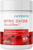 Juvenon BloodFlow-7 Nitric Oxide Supplements for Men & Women - Natural Nitric Oxide Booster with Nitrosigine® + S7® - Blood Flow & Circulation Support (1-Pack) Infinity Warehouse