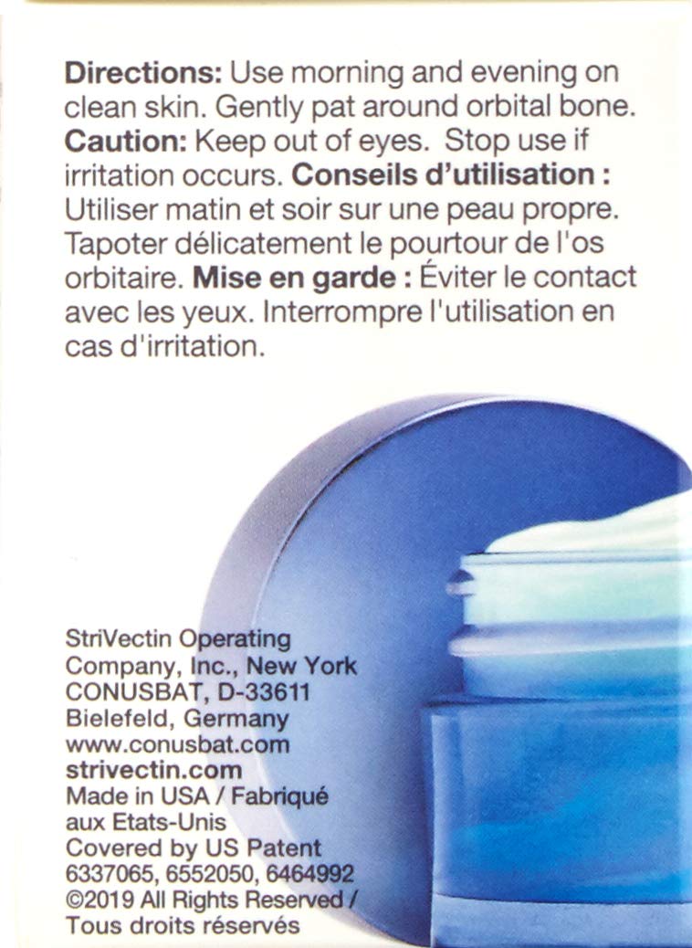 StriVectin Advanced Acids Hyaluronic Tripeptide Gel Cream for Eyes, Intense Hydration & Blue Light Neutralizer, 0.5 Fl Oz StriVectin